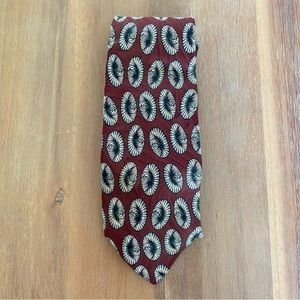 Men's Red Wine Colored Talbott Studio Nordstrom Patterned Tie